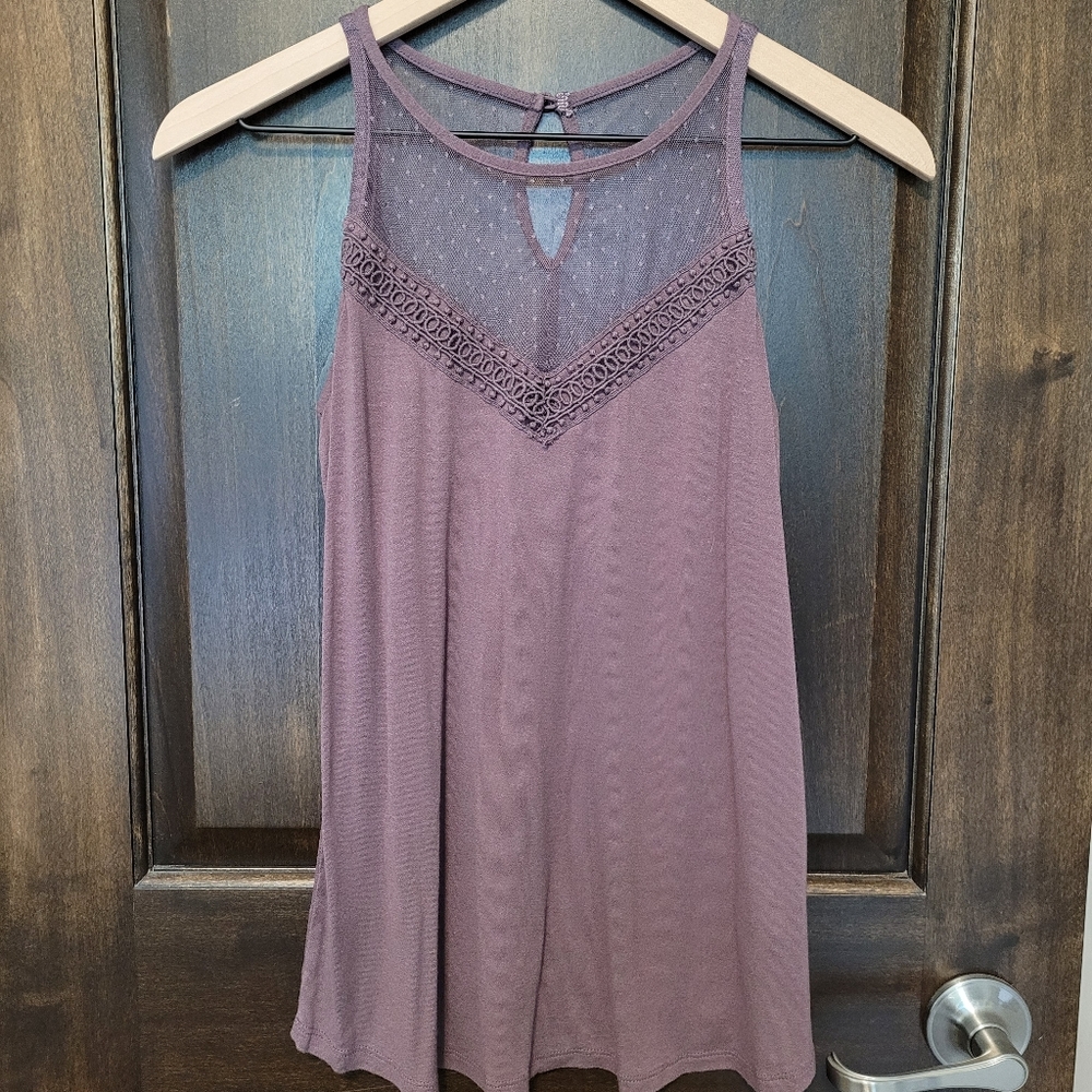 Maurices Mauve High Neck Tank Size XS